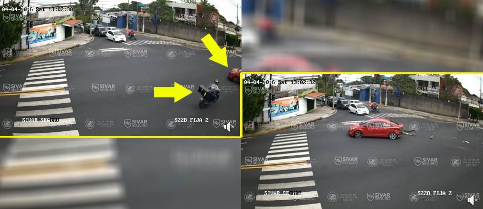 Captan fuerte choque que dejó a un hombre lesionado sobre la avenida Bernal