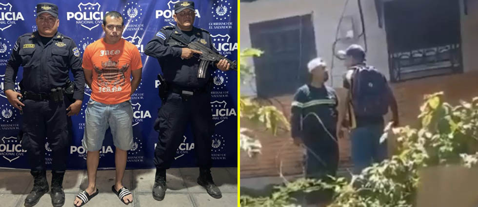 ¡Efectividad policial! Capturan a sujeto que intimidó a empleado en Apopa, quien resultó ser pandillero de la 18-R