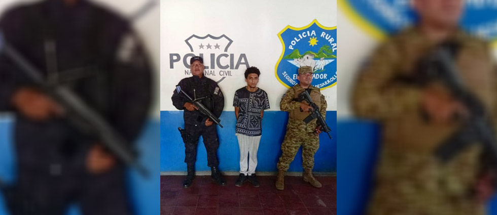 Policías y militares capturan a terrorista de la MS en La Libertad