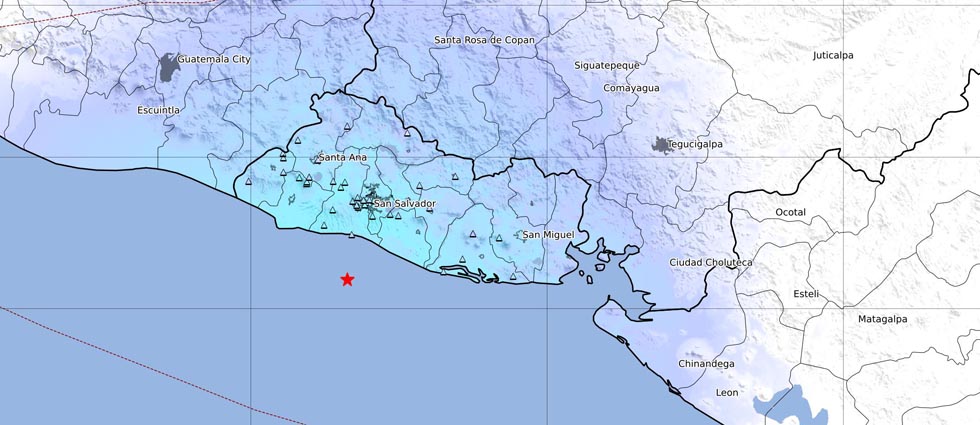 ¡Fuerte sismo de 5.2 grados sacude a todo El Salvador esta mañana de jueves!