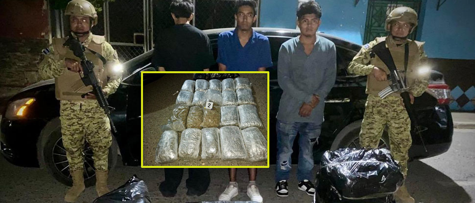 Militares interceptan droga valorada en más de $200 mil en Ahuachapán