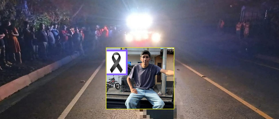 Identifican a peatón que fue atropellado por conductor que se dio a la fuga en Morazán
