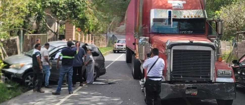 Fuerte accidente deja un lesionado en carretera Troncal del Norte