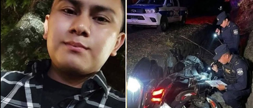 Identifican a joven motociclista que falleció al accidentarse en carretera a Suchitoto