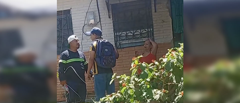 Denuncian a sujeto que intimida a trabajador de empresa telefónica en una colonia de Apopa
