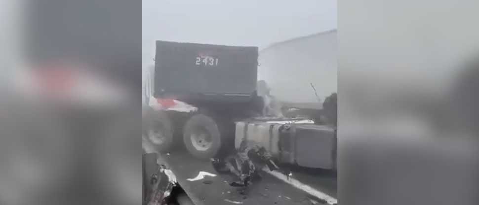 Una persona fallece en brutal choque múltiple en la carretera Puebla-Veracruz, México