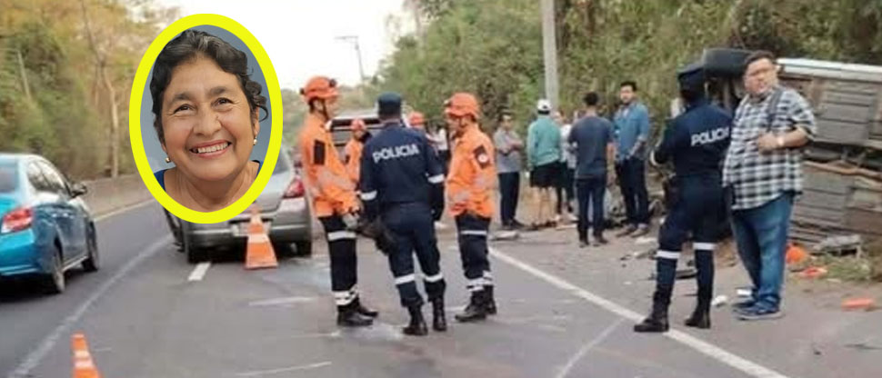 Ella era Esperanza, víctima mortal de grave choque ocurrido esta mañana en Santa Ana