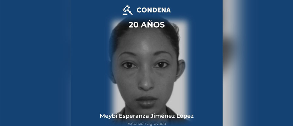 Condenan a marera a 20 años de cárcel por exigir dinero a una víctima a cambio de no lastimarlo