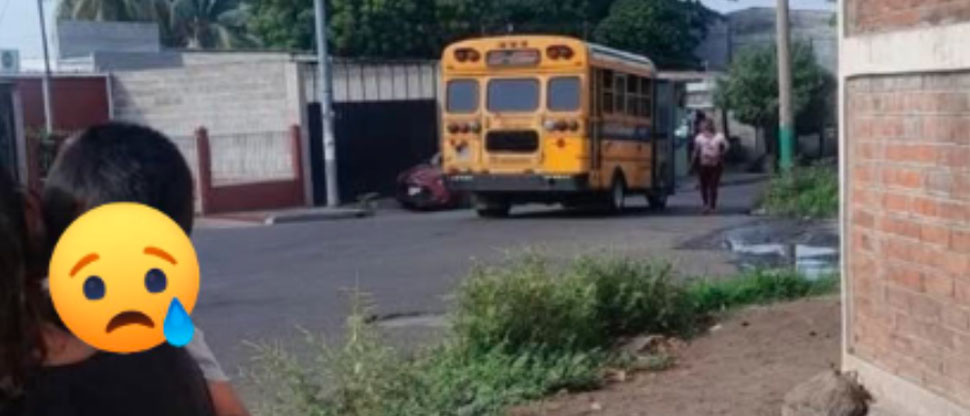 Denuncian a motorista de buseta que arrastró a un niño en Sonzacate, Sonsonate