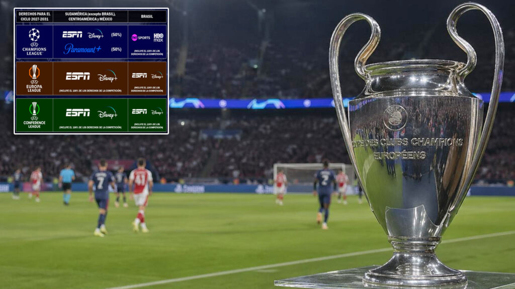 Acá podrás ver los partidos de la Champions League a partir del 2027