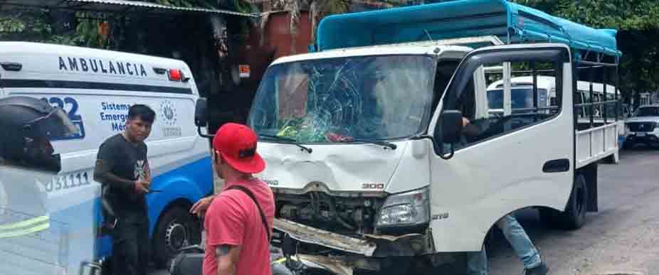 Biker resulta lesionado tras accidente en la Troncal del Norte