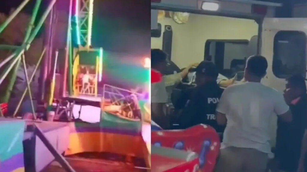 Atracción mecánica falla y deja cuatro jóvenes lesionados en México