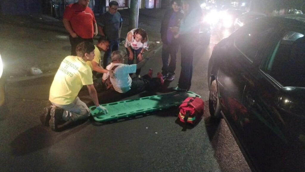 Atropellan a abuelito en estado de ebriedad en San Salvador Centro