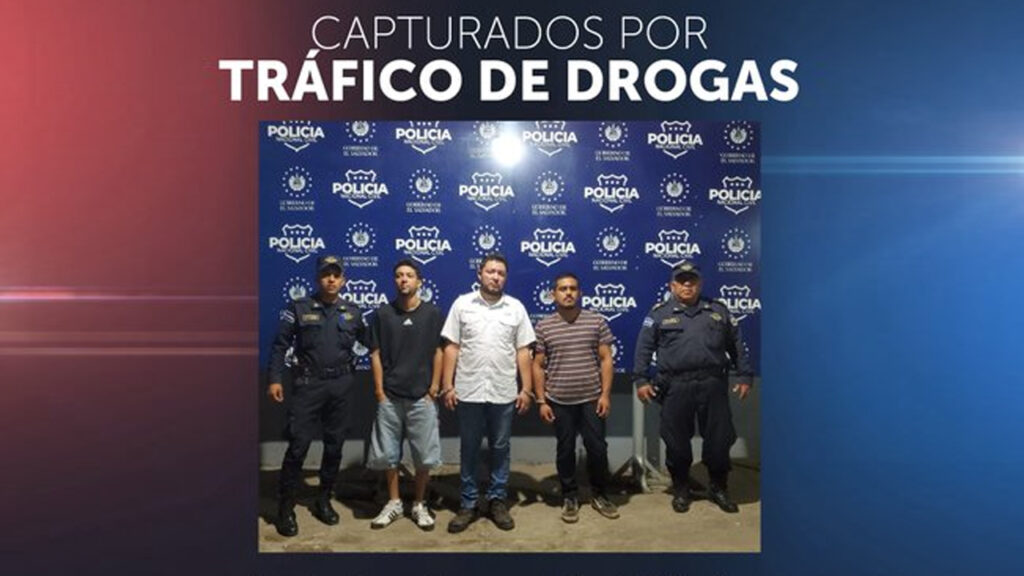 Caen tres por tráfico ilícito en Ahuachapán Sur