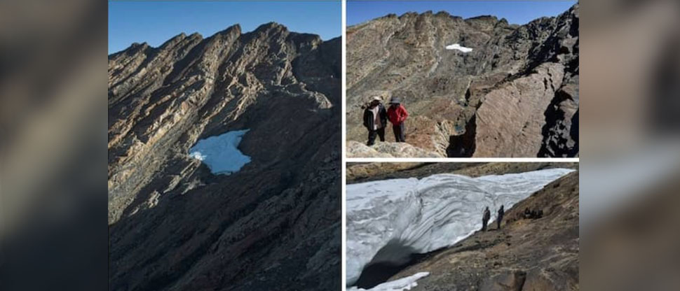 Glaciar de los cerros de La Plaza de Colombia se derrite debido al cambio climático