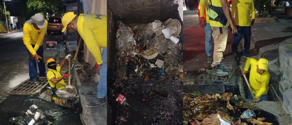 Realizan limpieza de drenajes en colonia Santa Lucía