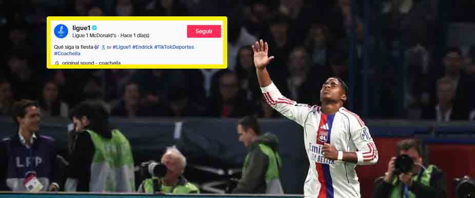 Ligue 1 publica video de Endrick con el audio de «La Bala» de Los Hermanos Flores