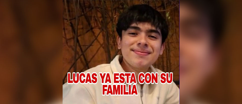 Joven reportado como desaparecido ya se encuentra con su familia