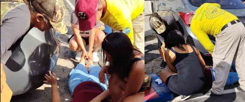 Pasajera se golpea la cabeza tras caer de coaster de la ruta 38-D