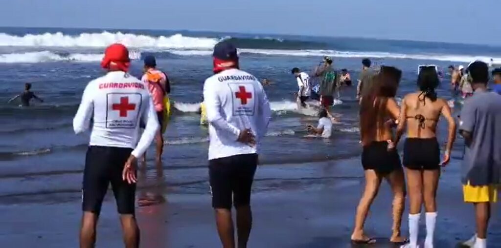 Cruz Roja Santa Tecla ha ejecutado al menos seis rescates acuáticos en lo que va del periodo vacacional