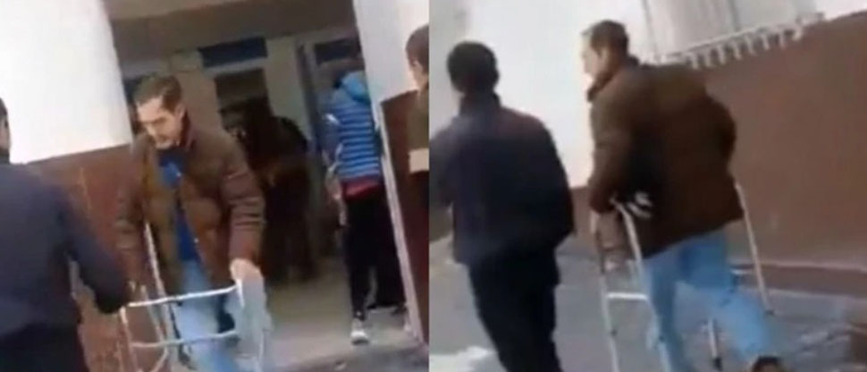 Honduras: hombre usa la “vieja confiable” y simula discapacidad para no hacer fila en el banco