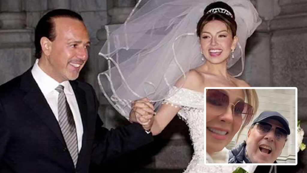 Thalía y Tommy Mottola vuelven a la catedral de San Patricio donde se casaron más de 20 años atrás