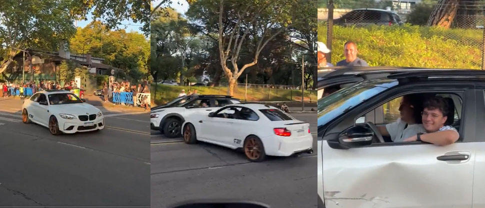 Conductor se creía “Toretto” y terminó chocando con otro vehículo