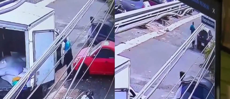 ¡Insólito! Sujeto baja de un auto para robar pertenencias de un repartidor de insumos en Altavista, San Salvador