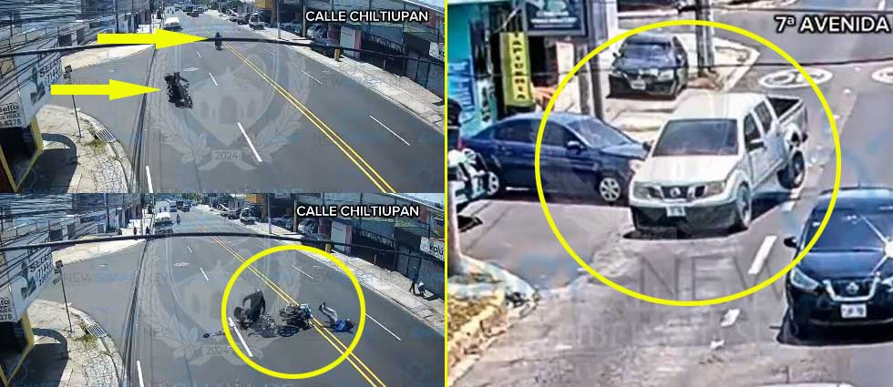 Distraídos conductor provocan siniestros viales en Santa Tecla