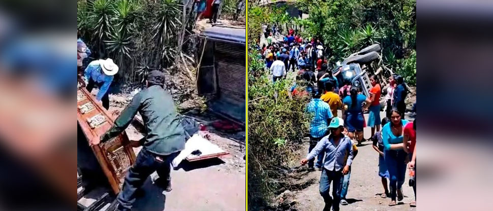 Carro fúnebre vuelca y ataúd se desarma en pleno recorrido hacia el cementerio
