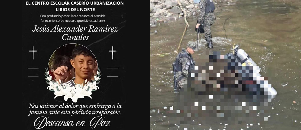 Menor de 15 años pierde la vida ahogado en río de San Salvador