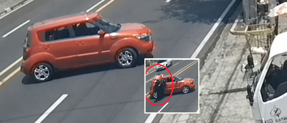 Conductor de Kia Soul realiza cruce indebido y su mala maniobra termina en accidente