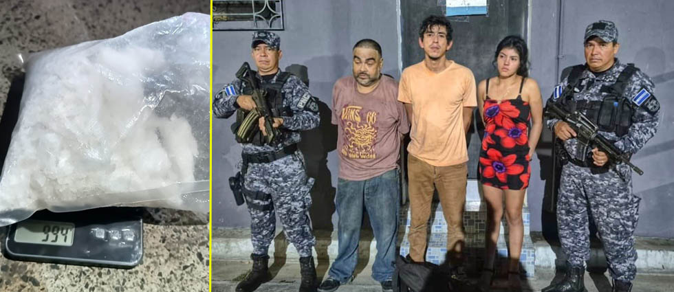 Policías capturan a sujetos que vendían droga y les incautan metanfetamina valorada en casi $35,000