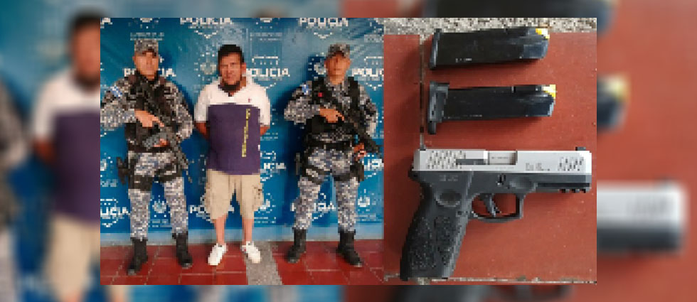 Arrestan a sujeto por disparar su arma de fuego mientras estaba ebrio en Morazán
