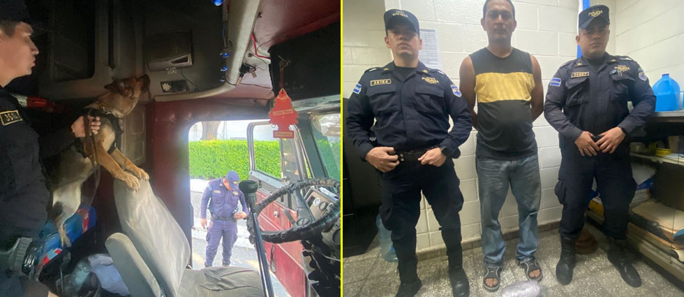 PNC detiene en flagrancia a conductor que transportaba marihuana valorada en casi 2,000 dólares