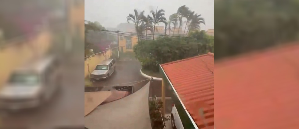 MARN reportan la caída de granizo en varias zonas de El Salvador debido a las intensas lluvias