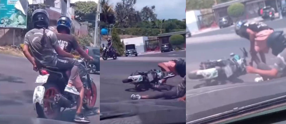 Captan a motociclistas que circulaban aparentemente ebrios y arriesgando la vida de todos en Cuscatlán