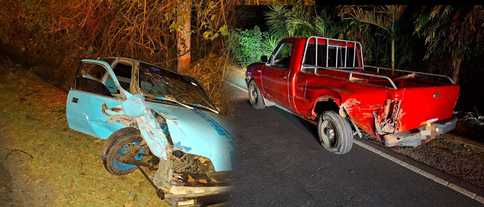Accidente deja a adulto mayor lesionado en carretera a Candelaria La Frontera