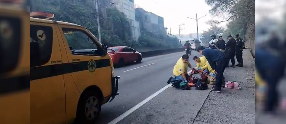 Dos jóvenes sufren múltiples lesiones tras invasión de carril en la Troncal del Norte