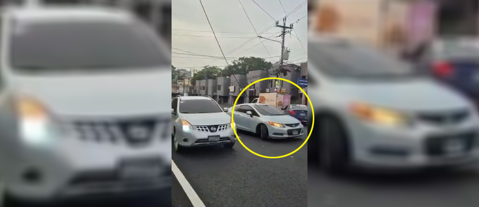 Reportan cable del tendido eléctrico caído sobre la alameda Juan Pablo II