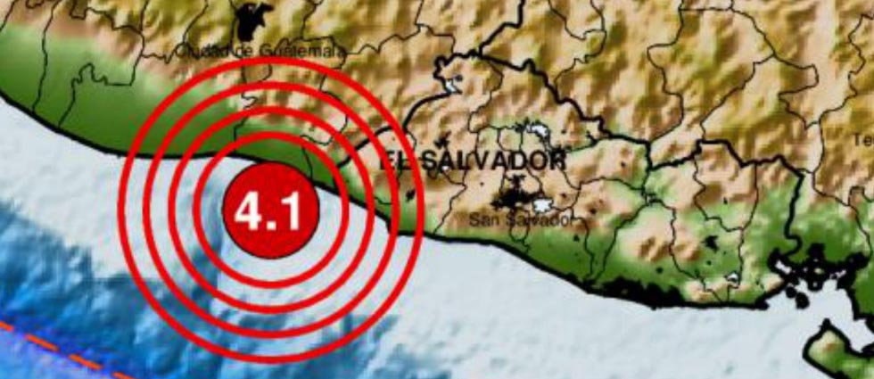 Sismo con epicentro en Guatemala también sacude a El Salvador