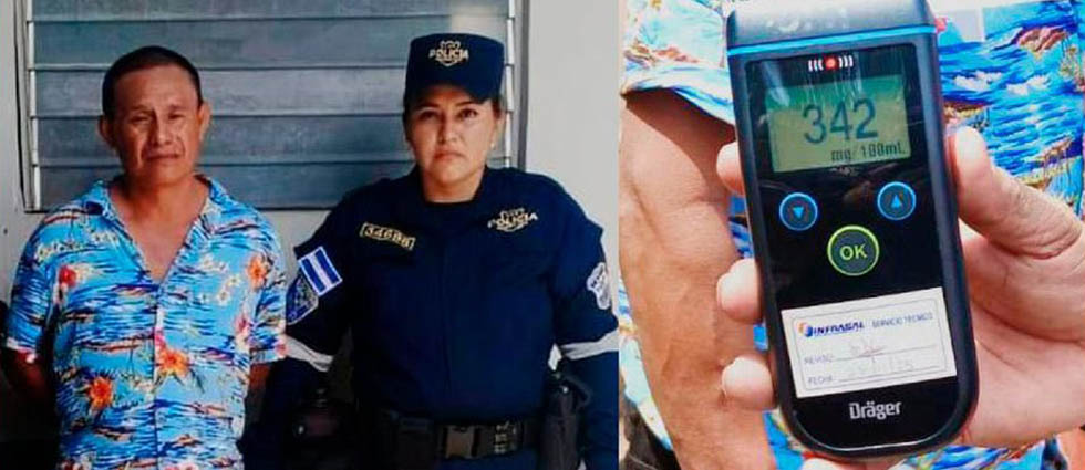 Sacan de las calles a conductor que manejaba con un altísimo nivel de embriaguez en Ahuachapán