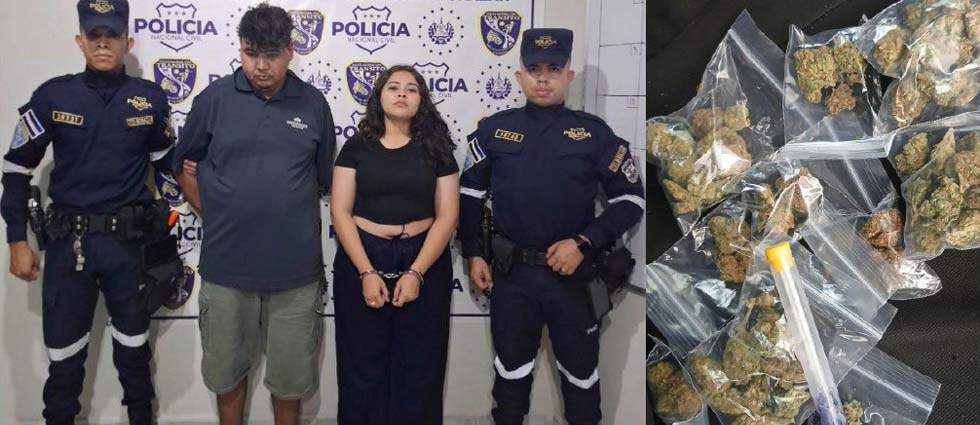 Morazán: arrestan en control vehicular a sujetos que llevaban droga dentro de un termo metálico