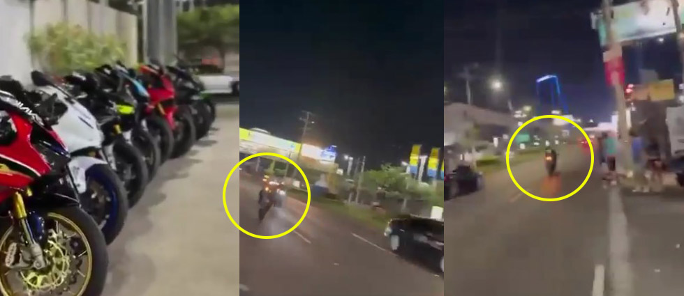 Denuncian a motociclista por realizar maniobras peligrosas sobre el bulevar de Los Próceres