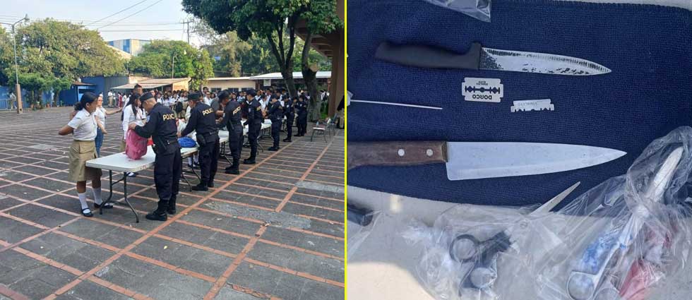 Policías realizan registro rutinario en el INFRAMEN y hallan varios objetos