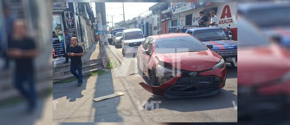Menor de 11 años sufre lesión en la cabeza tras choque en Quezaltepeque