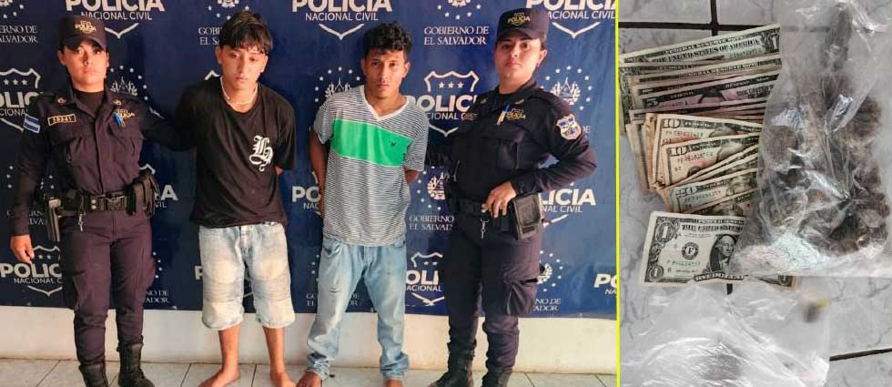 Arrestan a sujetos tras sorprenderlos con droga durante patrullaje en una residencial de San Miguel