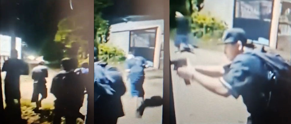 HONDURAS: pandilleros armados graban momento cuando atacan a policías en San Pedro Sula