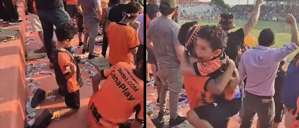Con pasión y sentimiento, niño eleva sus plegarias para que el Águila vuele a la final del Clausura