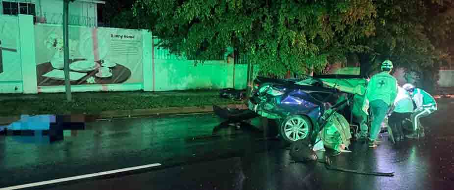 2 Hombres y una mujer fallecen en trágico accidente en bulevar Orden de Malta